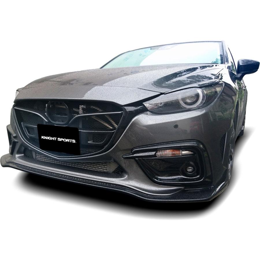 希少品! KNIGHT SPORTS BM2FS マツダアクセラ　ナイトスポーツ ナイトスポーツ フロントバンパースポイラー TYPE-2 アクセラ BM