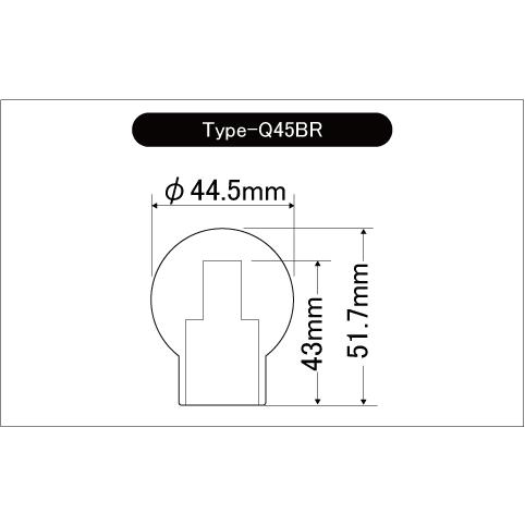 LAILE レイル アルミ・シフトノブ Type-Q45BR M12×1.25P ディープブルー 86 ハチロク ZN6 2012/02〜2020/08 MT｜auto-craft｜04