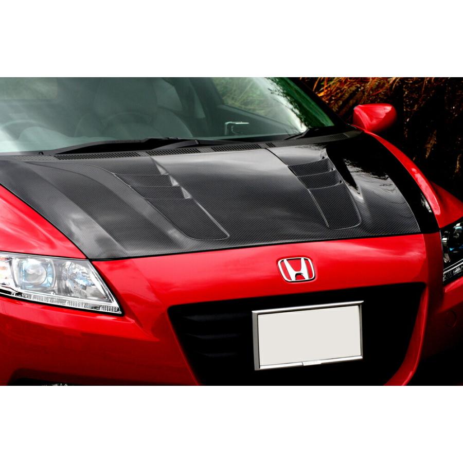 M&M カーボンボンネット タイプMR 綾織カーボン/FRP タイプMR1 CR-Z 