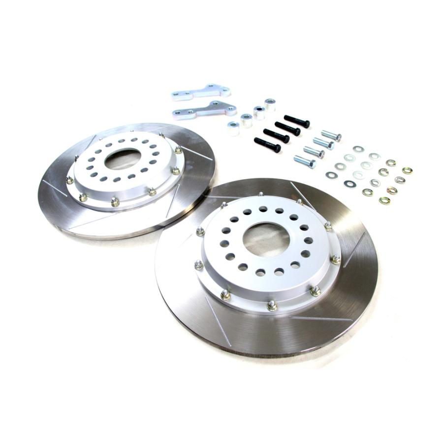 M\u0026M 2ピースビッグローターキット 313mm リジットタイプ リア ブラック シビック FD2の画像