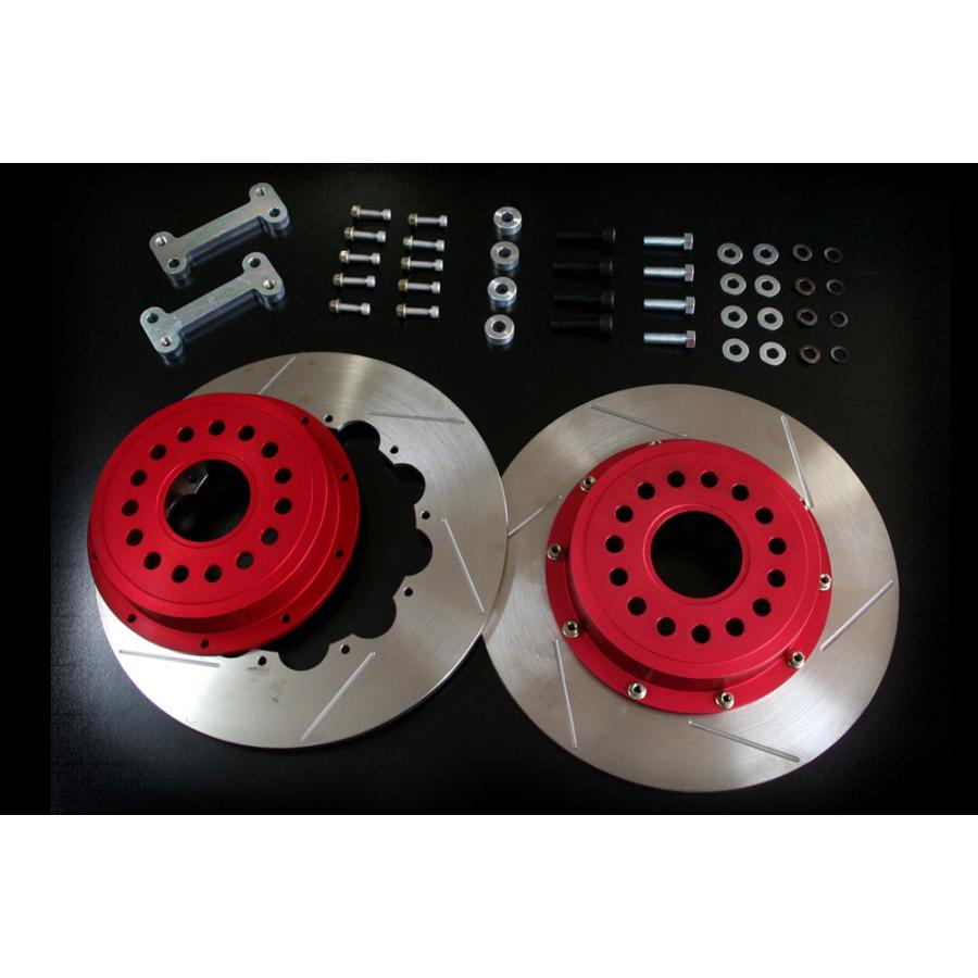 M\u0026M 2ピースビッグローターキット 313mm リジットタイプ リア シルバー シビック FD2の画像