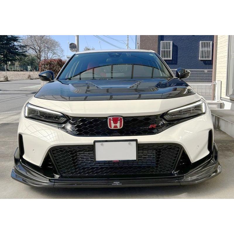 M&M フロントリップスポイラー カーボン+FRP シビック FL5