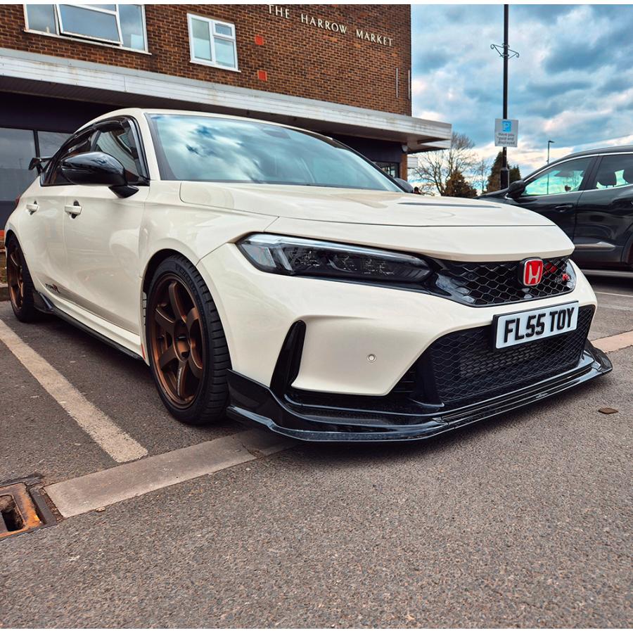 即日発送　fl5 フロントカナード　M&M HONDA 新品正規品 M&M フロントカナード FRP&グロスブラック塗装済 シビック FL5