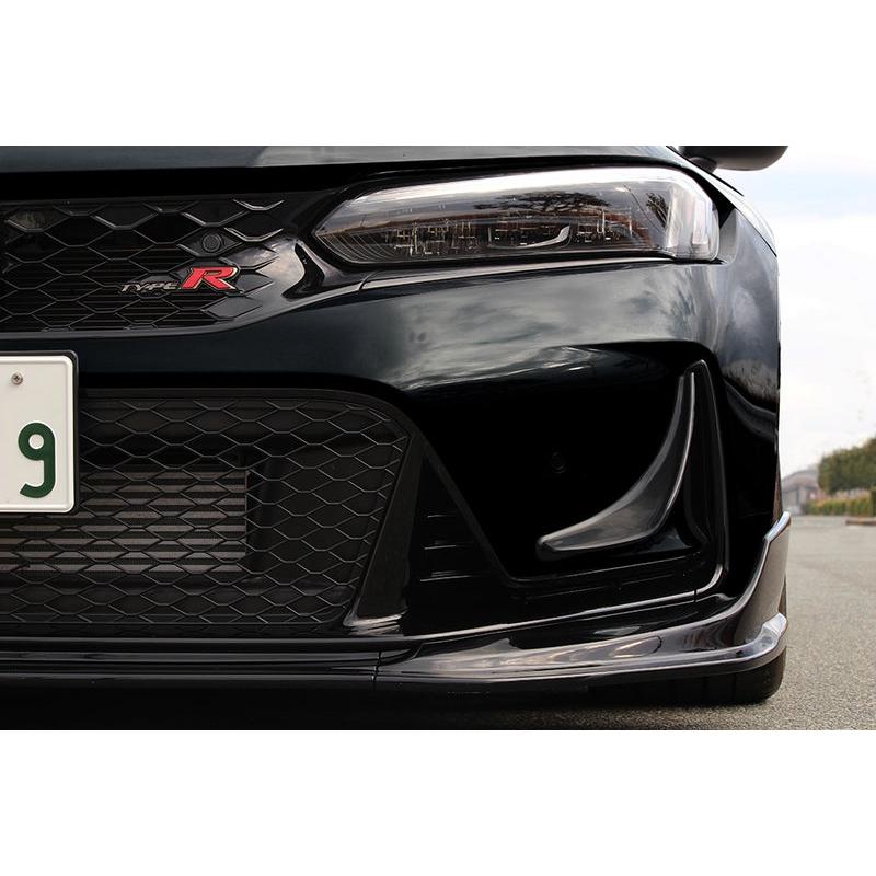 即日発送　fl5 フロントカナード　M&M HONDA 新品正規品 M&M フロントカナード FRP&グロスブラック塗装済 シビック FL5