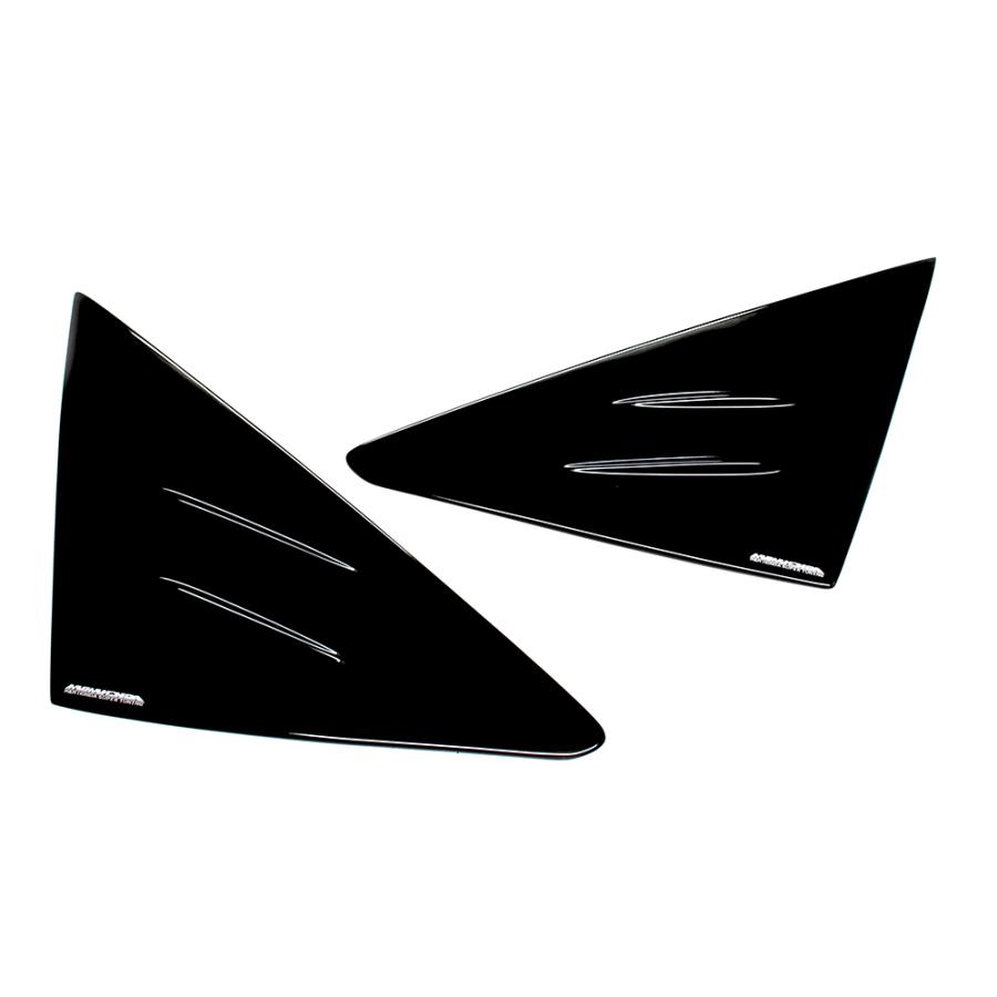 M&M ボルテックスジェネレーターウインドウパネル FRP&グロスブラック