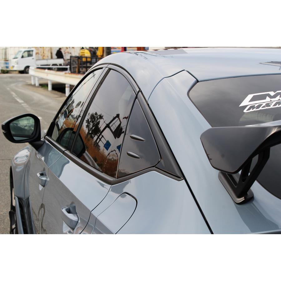 M&M ボルテックスジェネレーターウインドウパネル FRP&グロスブラック