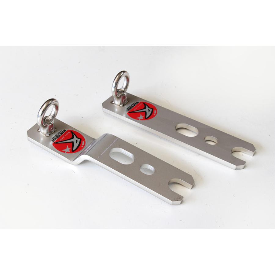 M&M ステンレス製4点式シートベルトハーネスブラケット ドア側