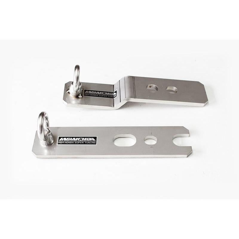 M&M ステンレス製4点式シートベルトハーネスブラケット ドア側