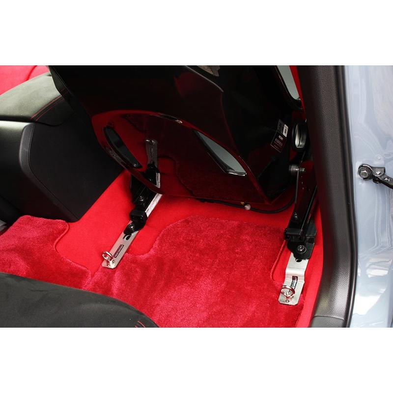 M&M ステンレス製4点式シートベルトハーネスブラケット ドア側