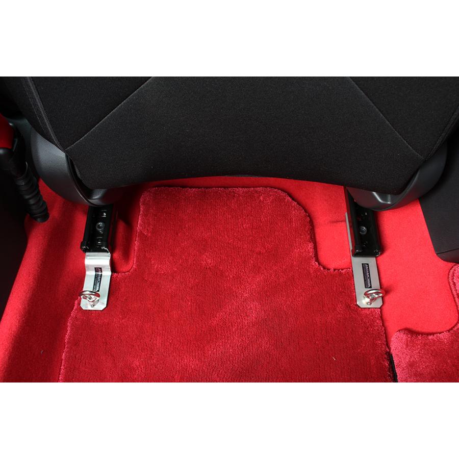 M&M ステンレス製4点式シートベルトハーネスブラケット ドア側