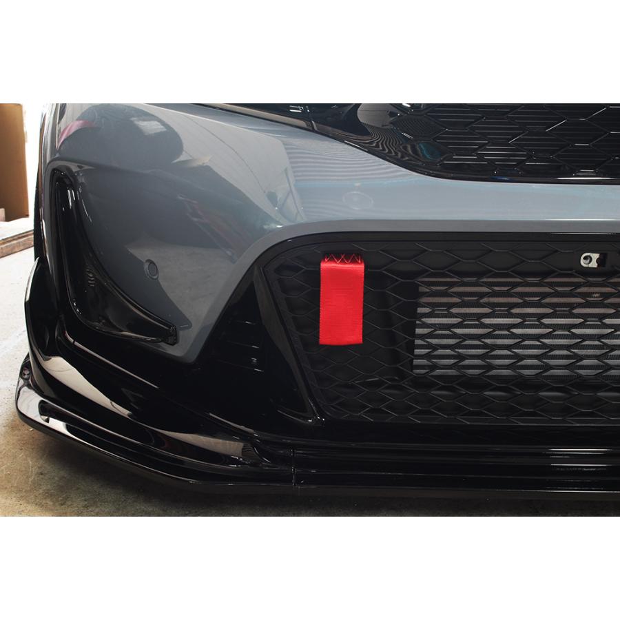 CIVIC TYPE-R FL5 牽引フック　フロント M&M 牽引フック 交換用レースストラップ本体 フロント レッド シビック