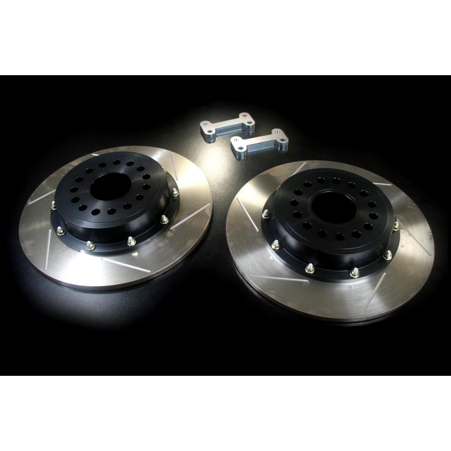 M\u0026M 2ピースビッグローターキット 313mm リジットタイプ リア シルバー シビック FN2の画像