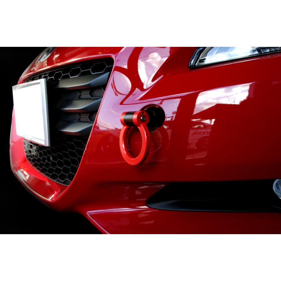M&M 牽引フック フロント レッド CR-Z ZF1 ZF2 : オートクラフト