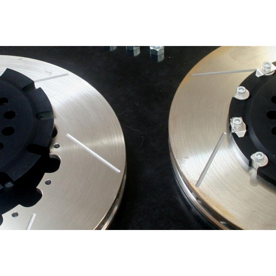 M\u0026M 2ピースビッグローターキット 324mm リジットタイプ フロント ブラック インテグラ DC5の画像
