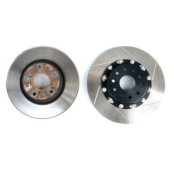 M\u0026M 2ピースビッグローターキット 324mm リジットタイプ フロント シルバー インテグラ DC5の画像