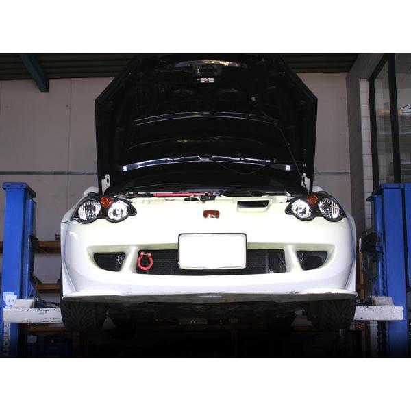 M&M ホンダ インテグラDC5 フロント牽引フック M&M 可倒式牽引フック フロント レッド インテグラ DC5 : オート