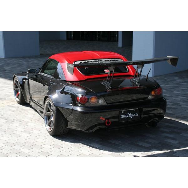 M&M カーボンGTウイング03 幅1600mm ブラケット165mm S2000 AP1 AP2