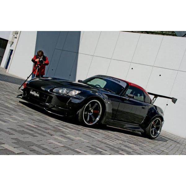 M&M カーボンGTウイング03 幅1600mm ブラケット165mm S2000 AP1 AP2