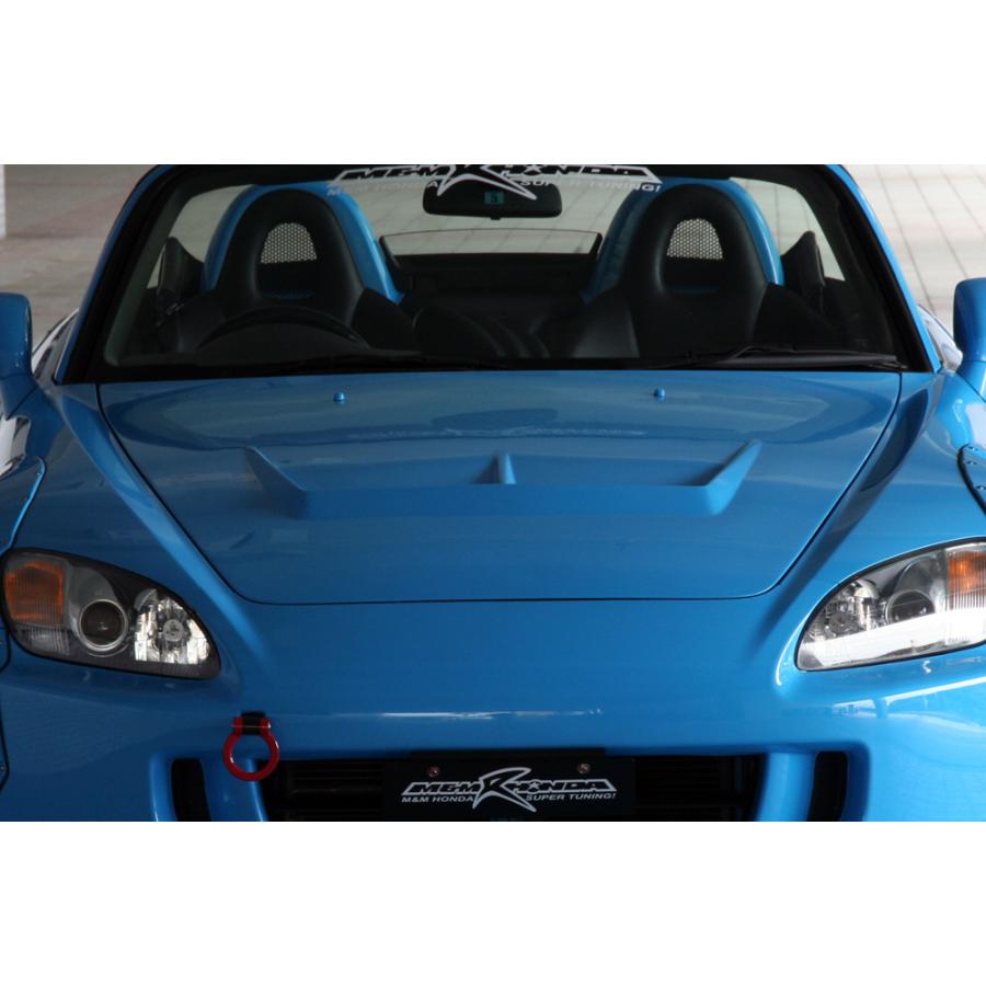 M&M カーボンボンネット ダクト付き 平織カーボン/FRP S2000 AP1 AP2