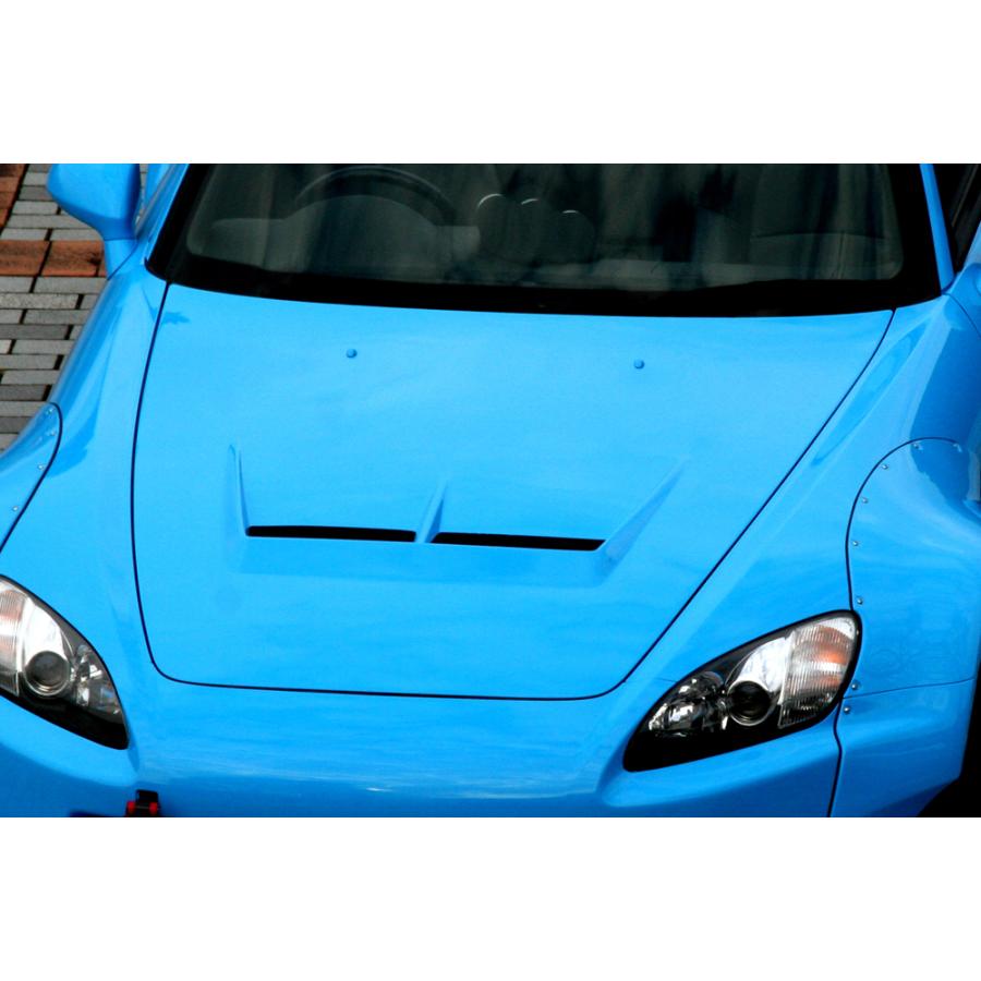 M&M カーボンボンネット ダクト付き 平織カーボン/FRP S2000 AP1 AP2