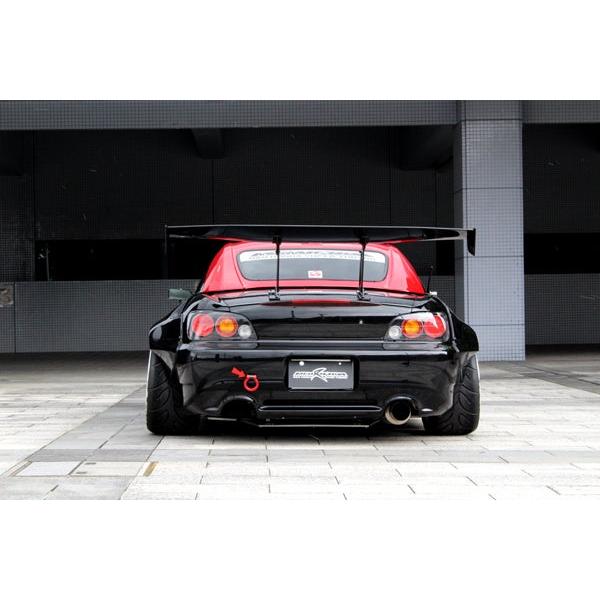M&M 可倒式牽引フック リア レッド S2000 AP1 AP2 : オートクラフト