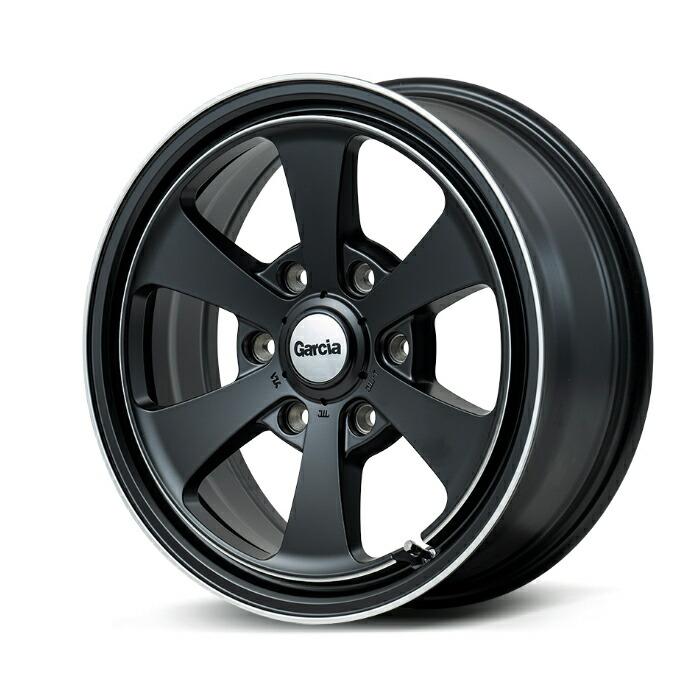 MID Garcia Dallas6 (セミグロスブラック/デュアルポリッシュ) アルミホイール1本 17×6.5J 6H PCD139.7 +38