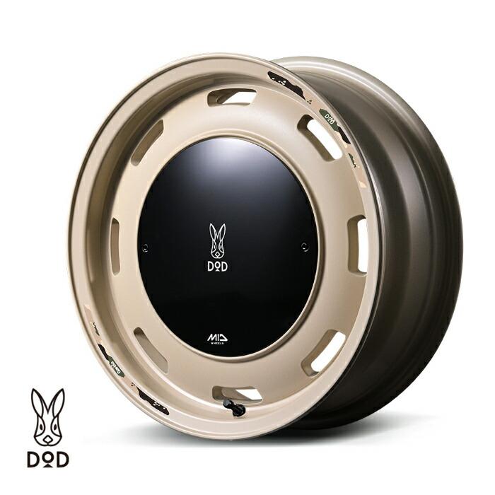 MID WHEELS X DOD ウシャリントバリ アルミホイール4本セット 16x6.0J