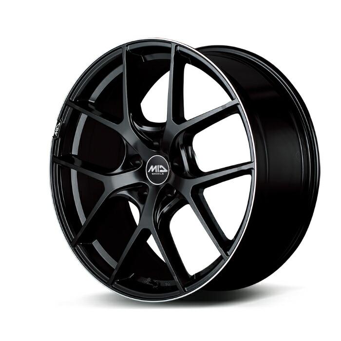 MID EXCLUSIVE 025F アルミホイール1本 17x7.0J 5H PCD114.3 +48 (ゼロ