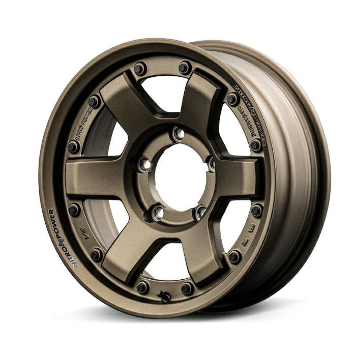 MID NITRO POWER M6 CARBINE アルミホイール1本 16x6.0J 5H PCD139.7