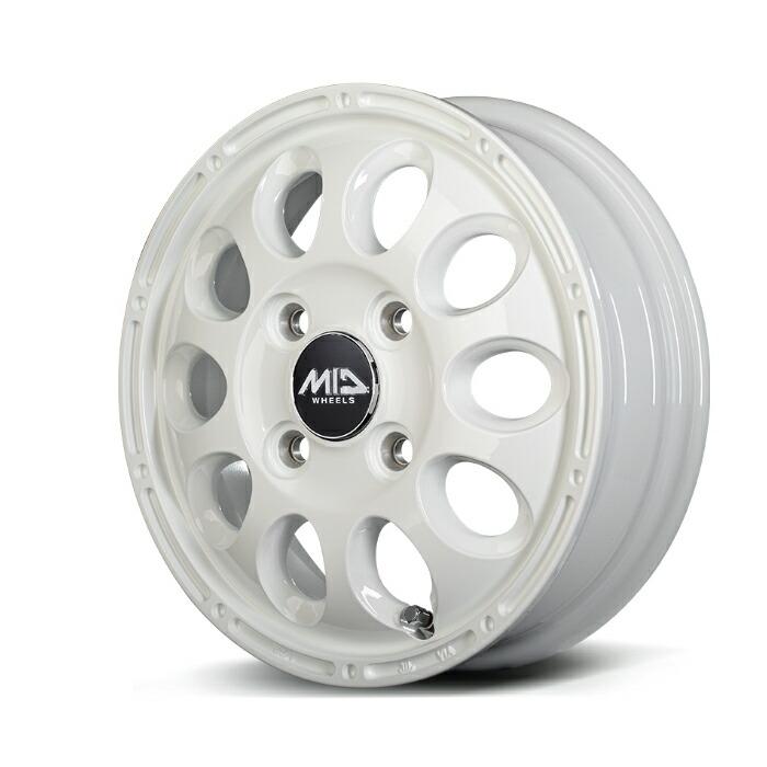 MID WHEELS GAIA-X アルミホイール4本セット 12x3.5B 4H PCD100 +45