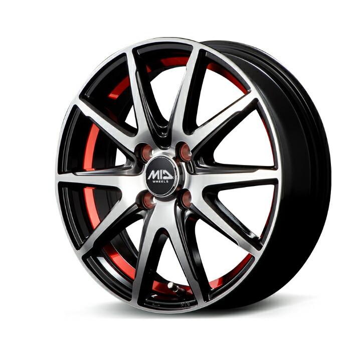 MID WHEELS RX02 アルミホイール4本セット 14x4.5J 4H PCD100 +45