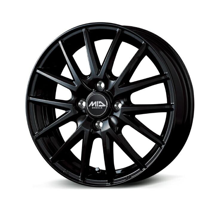 MID WHEELS SQ27 アルミホイール1本 15x5.5J 4H PCD100 +43 (エス 
