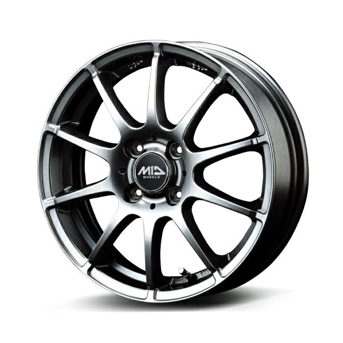 MID WHEELS STAG アルミホイール1本 15x4.5J 4H PCD100 +43 (スタッグ