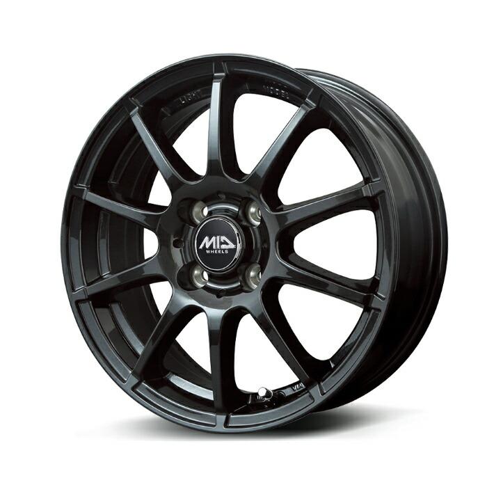 MID WHEELS STAG アルミホイール1本 13x4.0J 4H PCD100 +42 (スタッグ