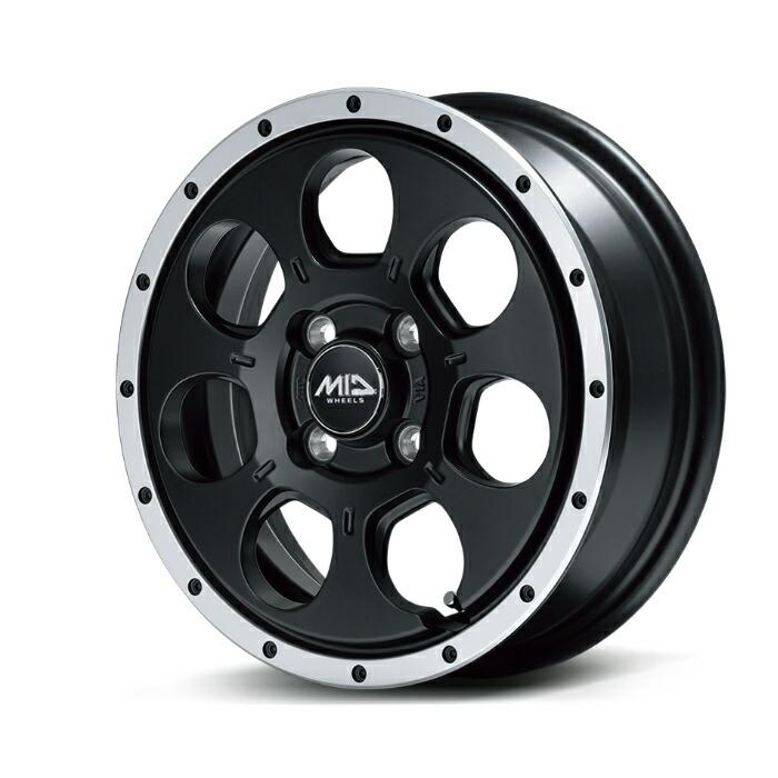 MID WHEELS WO-7 アルミホイール4本セット 15x4.5J 4H PCD100 +45