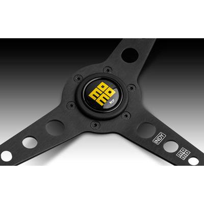 MOMOステアリング　インディ　ブラックスポーク　３５０ｍｍ MOMO（モモ） ステアリング HERITAGE LINE INDY（ブラック） 350mm