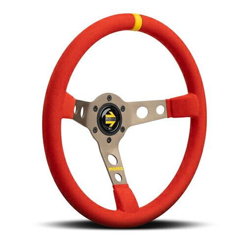 MOMO（モモ） ステアリング MOD.07 マイクロファイバー レッド 350mm