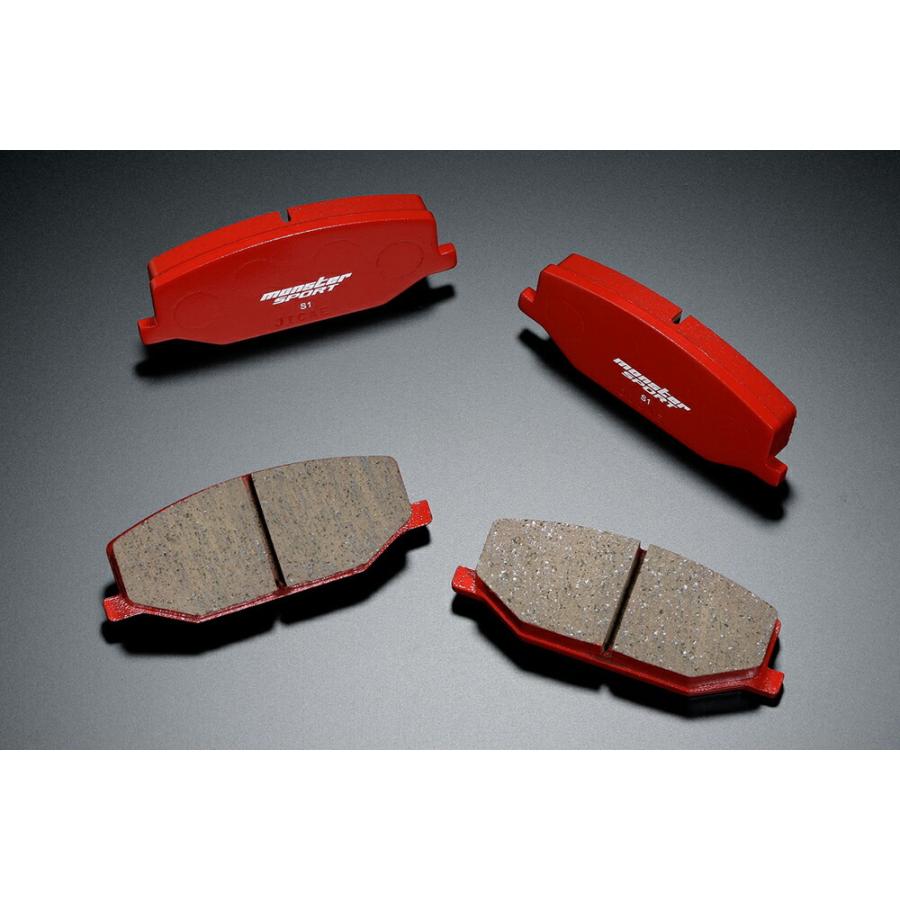 モンスタースポーツ ブレーキパッド type-S1 フロント用 1台分 ジムニーシエラ JB74W 18.07〜（1〜4型） K15B NA 4WD 5MT/4AT