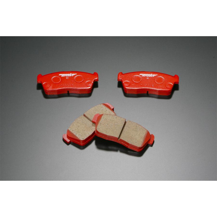 monster sport フロントブレーキパッド type-S1、HA36S系 ブレーキパッド type-S1 アルトワークス/アルトターボRS[HA36S