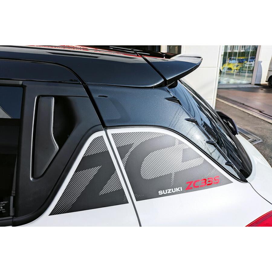 ズピ出品 モンスタースポーツ Monster Sport Cピラーガーニッシュ ブラック