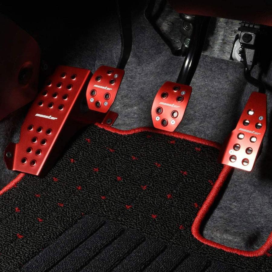 Monster Sport モンスタースポーツ スポーツフットレスト レッドアルマイト アルトバン HA36V 14.12〜18.11(1型) 2WD/4WD 5MT | モンスタースポーツ | 01