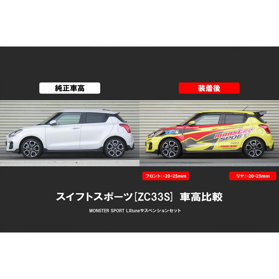 (ジョージ専用)スズキスイフト ZC33S MONSTER サスペンション Monster Sport モンスタースポーツ LXtuneサスペンションセット