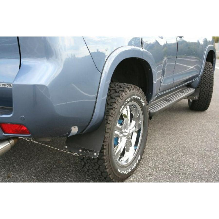 モトレージ　マッドフラップ　プラド150 MOTORAGE モトレージ マッドフラップ（150プラド）シルバー リア用