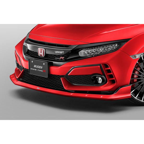 F*り様 Honda Civic Type R FK8 無限フロントアンダースポ 無限（MUGEN） フロントアンダースポイラー フレームレッド シビック