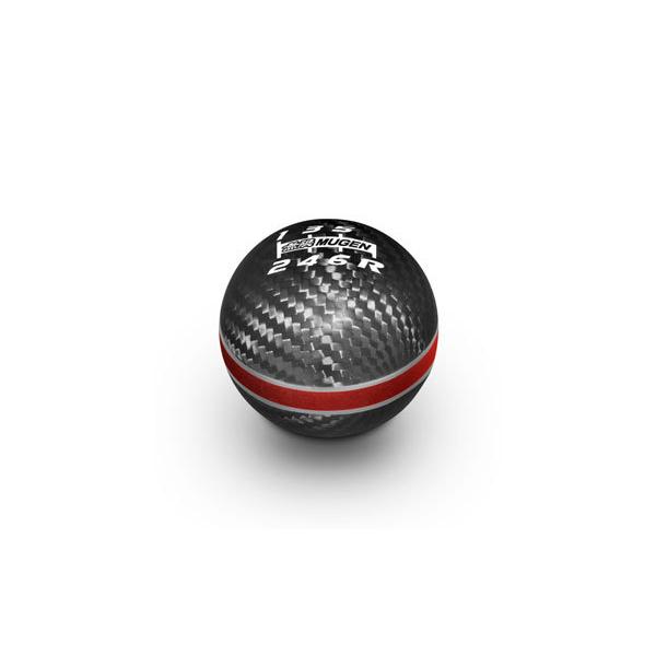 MUGEN 無限 カーボンシフトノブ レッド シビック FN2 2009/11〜2010/9