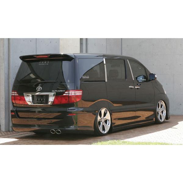M'z SPEED リアウイング 未塗装 FRP アルファード 10系 H17.4〜H20.4