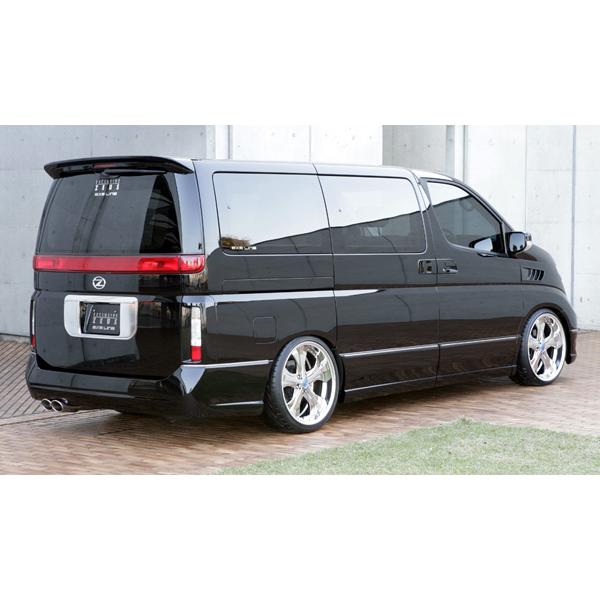 M'z SPEED リアバンパースポイラー 未塗装 FRP エルグランド E51 NE51