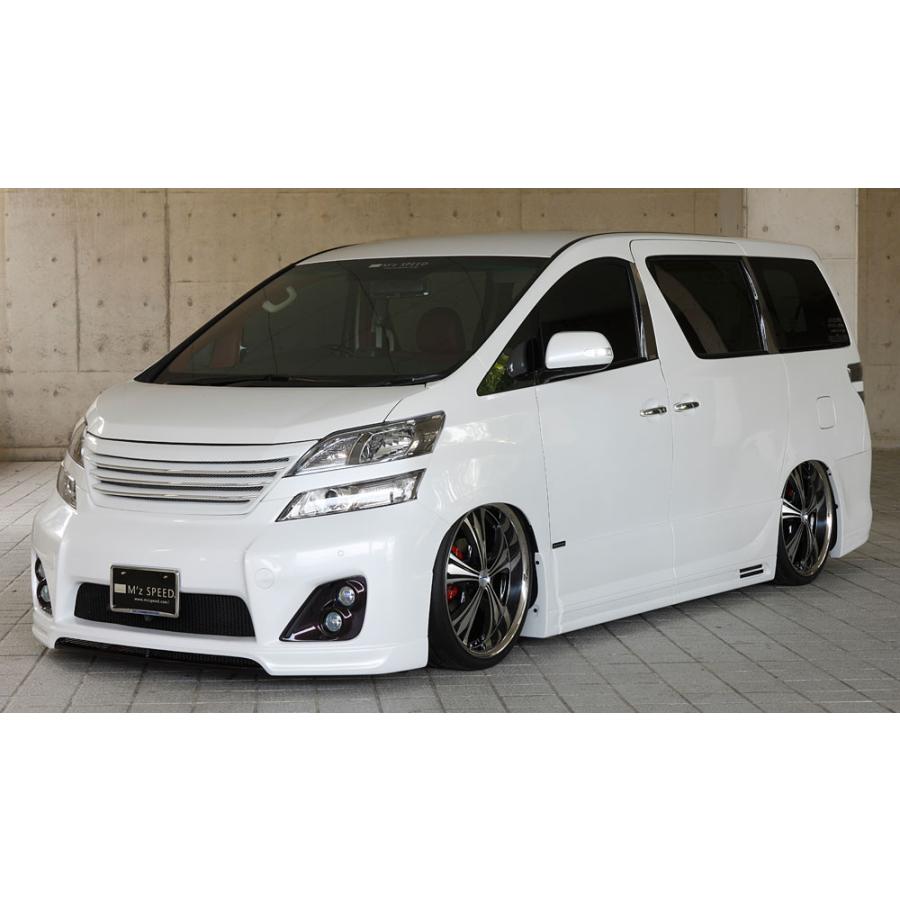 ヴェルファイア　20　後期　M'z SPEED フロントグリル　　エムズスピード M'z SPEED フロントグリル 未塗装 FRP ヴェルファイア 20系 H20