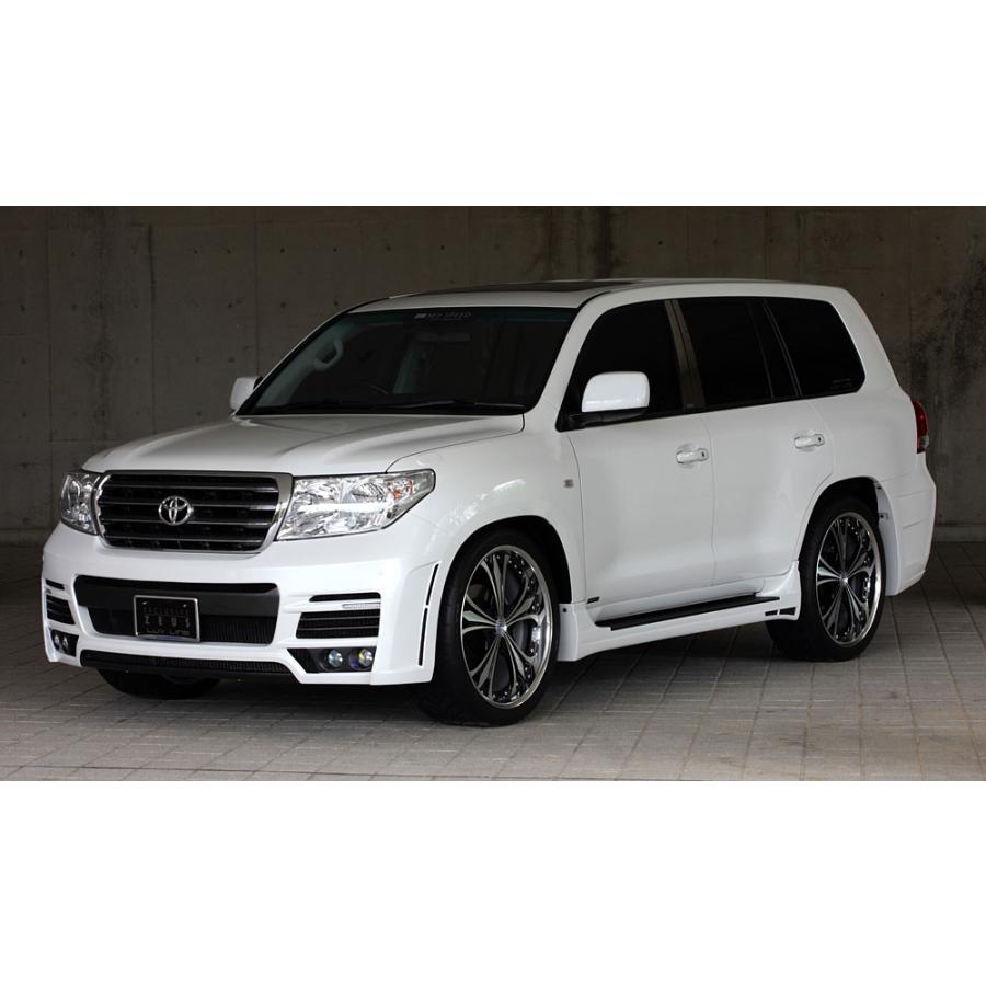 ガラス　3点 M'z SPEED サイドステップ 未塗装 FRP ランドクルーザー URJ202W H21.4