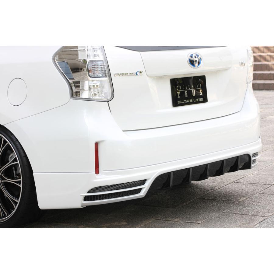 M'z SPEED 4点キット(マフラーレス用) ブラック (202) FRP プリウスα